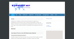Desktop Screenshot of e-freight.net
